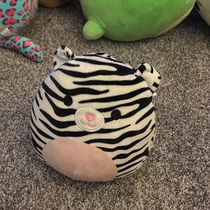 Squishmallows Black and White Zebra Stuffed Animal